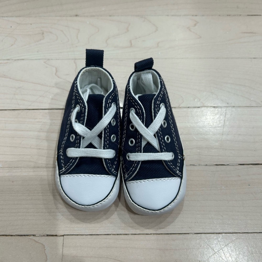 Navy Blue Converse Crib Shoe--size 1